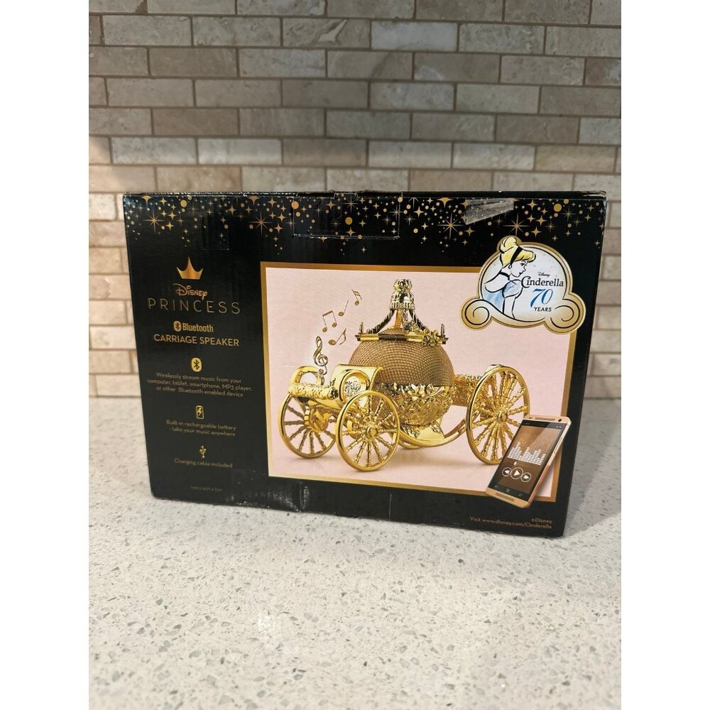 Bluetooth Portable Speaker for Audio Streaming Girl Princess Cinderella Carriage - Picture 3 of 3